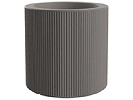 Vondom Outdoor Gatsby Cylinder Planter x H Basic Taupe