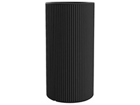 Vondom Outdoor Gatsby Tall Cylinder Planter x H Basic Black