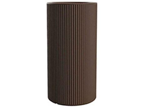 Vondom Outdoor Gatsby Tall Cylinder Planter x H Basic Bronze