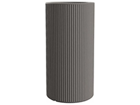 Vondom Outdoor Gatsby Tall Cylinder Planter x H Basic Taupe