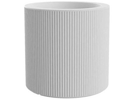 Vondom Outdoor Gatsby Cylinder Planter x H Basic White
