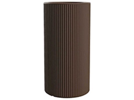 Vondom Outdoor Gatsby Tall Cylinder Planter x H Basic Bronze