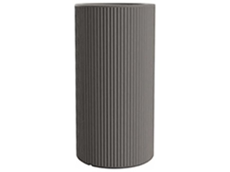 Vondom Outdoor Gatsby Tall Cylinder Planter x H Basic Taupe