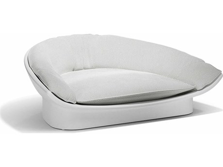 Vondom Outdoor Luna Daybed White Glad Iceberg Upholstery