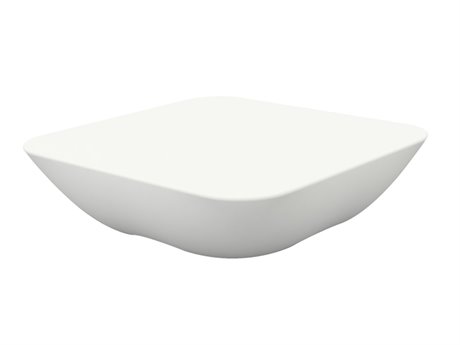 Vondom Outdoor Pillow White Matte 26'' Square Coffee Table