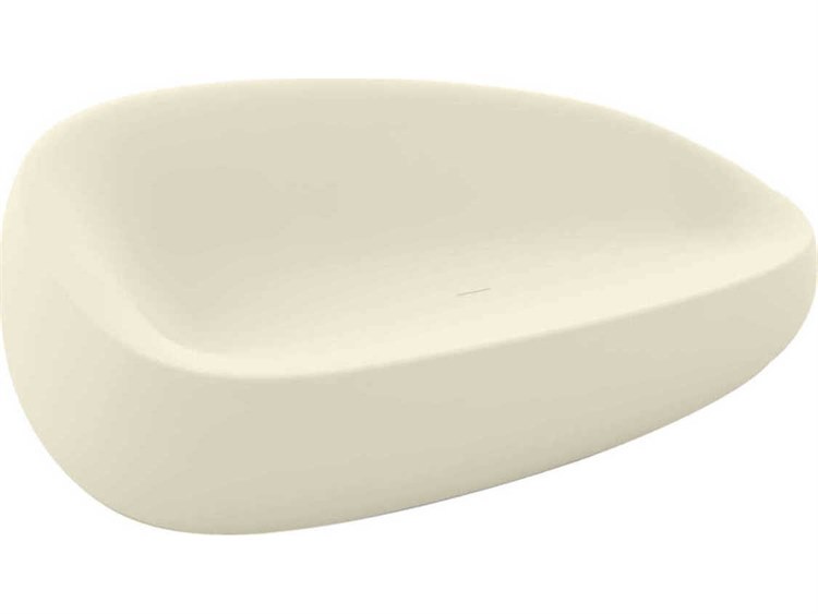 Vondom Outdoor Stone Ecru Matte Resin Sofa