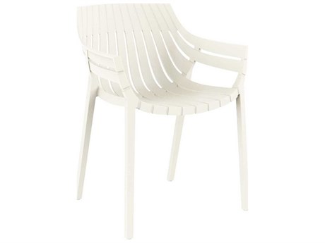 Vondom Outdoor Spritz White Polypropylene Dining Chair (Set of 4)