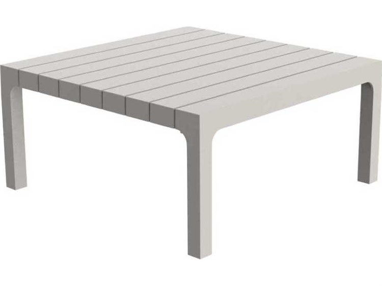 Vondom Outdoor Spritz - Sun Lounger Table - Set of 4 - 23.25 x 23.25 - Basic/Injection - Ecru