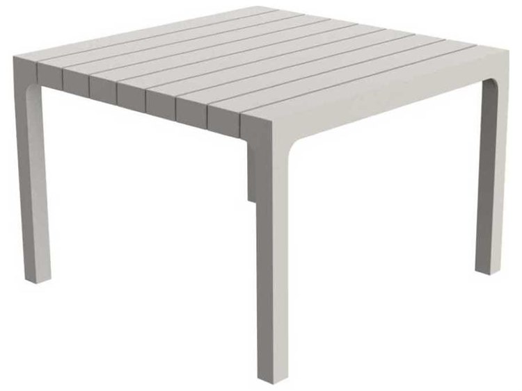 Vondom Outdoor Spritz - Coffee Table - Set of 4 - 23.25 x 23.25 - Basic/Injection - Ecru