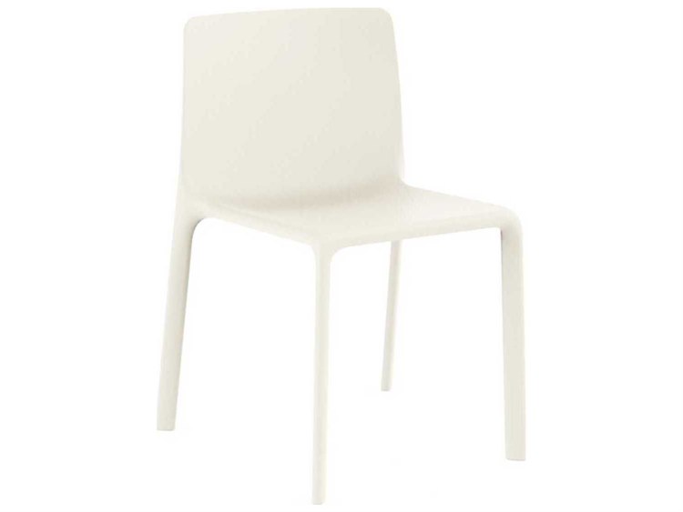 Vondom Outdoor Kes White Polypropylene Dining Chair Set of 4