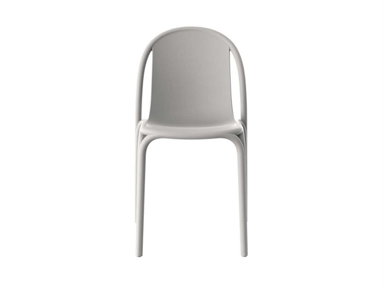 Vondom Outdoor Brooklyn Ecru Matte Resin Dining Chair Set of 4