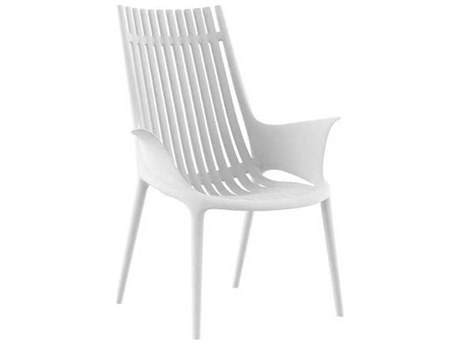 Vondom Outdoor Ibiza White Matte Resin Lounge Chair (Set of 2)