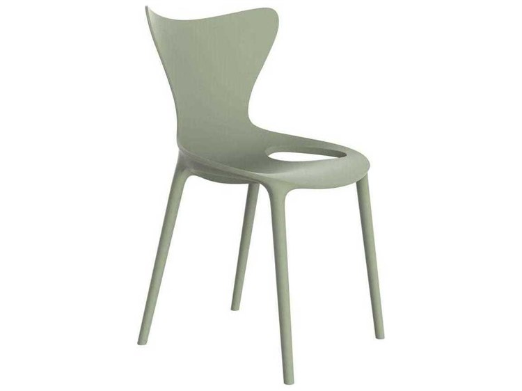 Vondom Outdoor Love Almond Matte Resin Dining Chair Set of 4