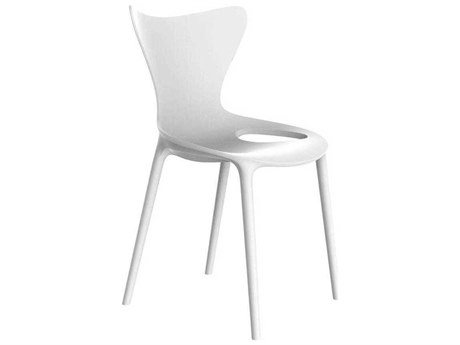 Vondom Outdoor Love White Matte Resin Dining Chair (Set of 4)