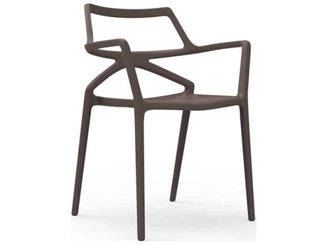 Vondom Outdoor Delta Bronze Matte Resin Dining Chair (Set of 4)