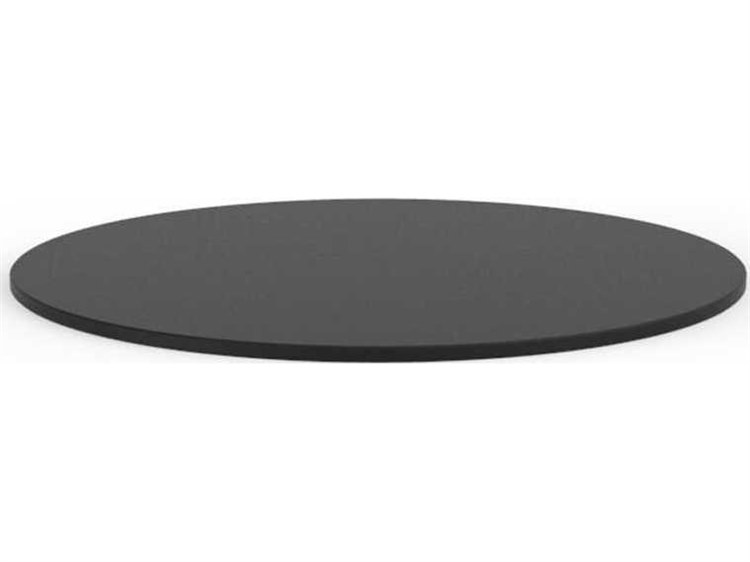 Vondom Outdoor Faz - Round Table Top - Set of 2- 27.25Dia. - HPL Black Edge - Black