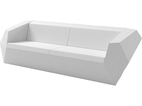 Vondom Outdoor Faz Resin / Cushion White Two-Piece Sectional