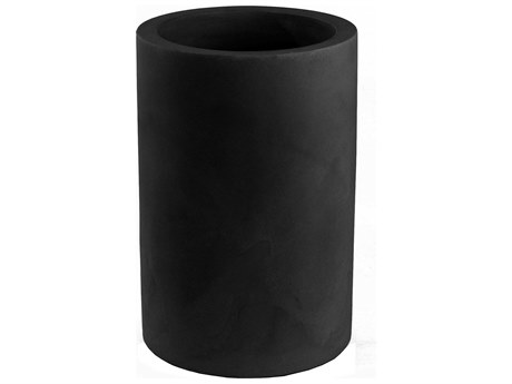 Vondom Studio Black Cylinder Plant Stands