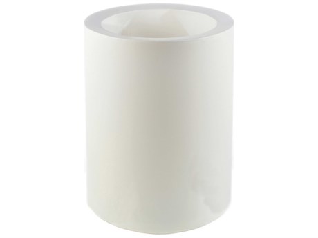 Vondom Studio White Cylinder Plant Stands