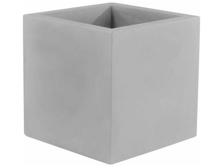 Vondom Studio Cube Planter 11.75H Basic Gray