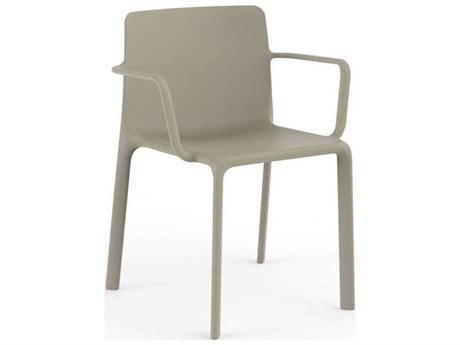 Vondom Kes Gray Arm Dining Chair Set of 4