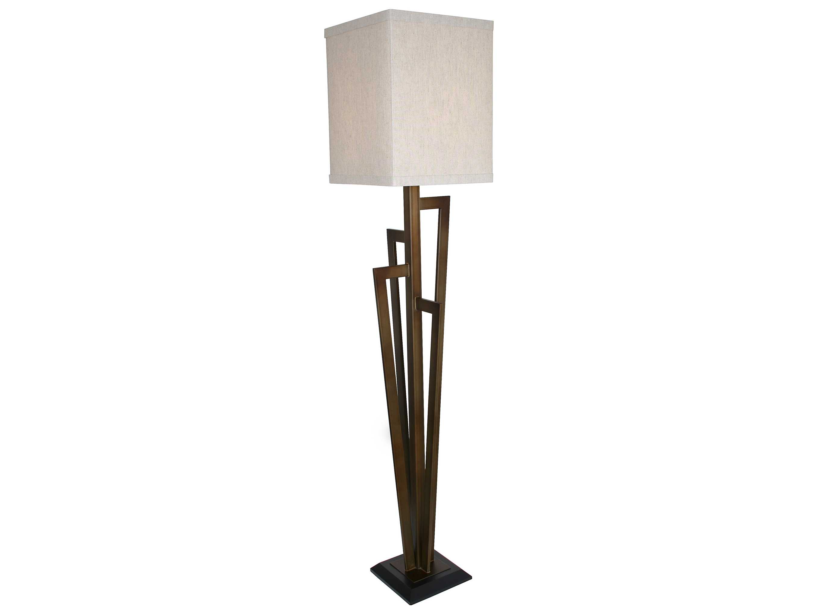 Van Teal Town Midtown Krypton Gold & Matte Black Floor Lamp | 481062