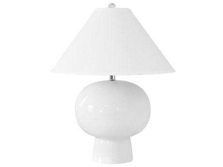 Worlds Away White Table Lamp