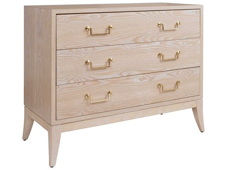 Worlds Away 3-Drawers Oak Wood Dresser