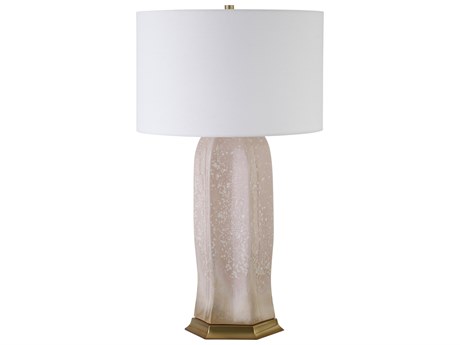 Worlds Away Pink Buffet Lamp