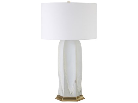 Worlds Away White Buffet Lamp