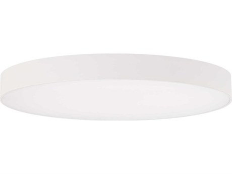 WAC Lighting Edgeless 1-Light White Round Flush Mount