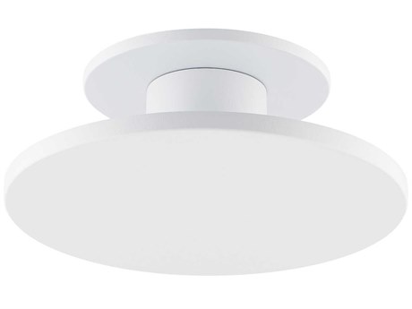 WAC Lighting Twist-N-Lite 1-Light White Round Semi Flush Mount