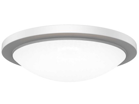 WAC Lighting Dew 1-Light White Round Flush Mount
