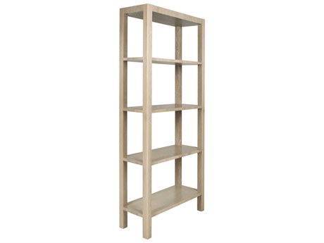 Worlds Away Light Cerused Oak Etagere