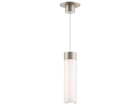 WAC Lighting Twist-N-Lite 1-Light Brushed Nickel Cylinder Mini Pendant