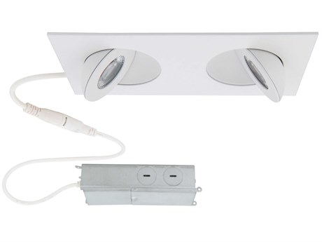 WAC Lighting Lotos 2-Light White LED Round Recessed Light