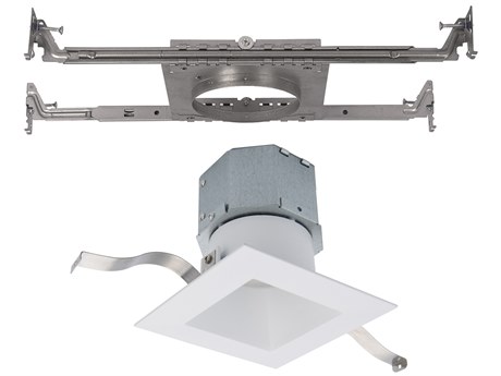 WAC Lighting Pop-In 1 - Light 5-CCT Selectable LED Outdoor Ceiling Light with New Construction Frame-In Kit
