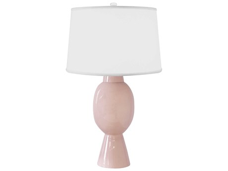 Worlds Away Blush Pink Buffet Lamp