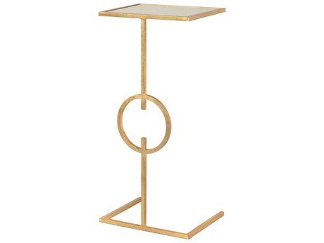 Worlds Away Rectangular Glass End Table