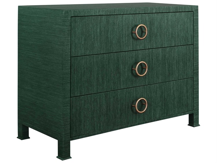 Worlds Away Getty 3-Drawers Green Hardwood Dresser - Thumbnail 4
