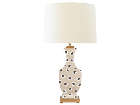 Worlds Away Brown Buffet Lamp