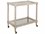 Worlds Away 36" Glass White Lacquer Bar Cart  WAISADOREWH