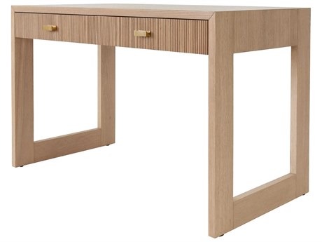 Worlds Away Natural Oak Wood Secretary Desk