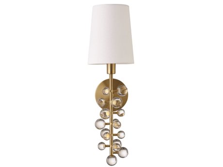 Worlds Away 1-Light Antique Brass Wall Sconce