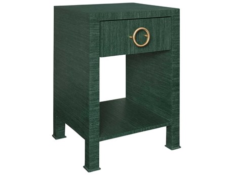 Worlds Away Demilune Wood End Table