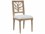 Worlds Away White Fabric Upholstered Side Dining Chair  WAMCKAYWH