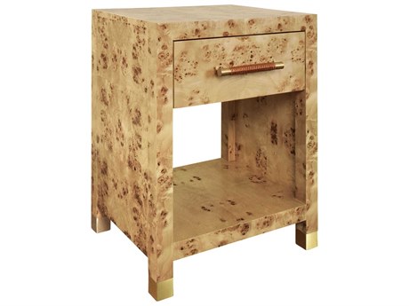 Worlds Away Rectangular Wood End Table