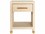 Worlds Away 22" Rectangular Wood Matte White Lacquer End Table  WAPELHAMWH