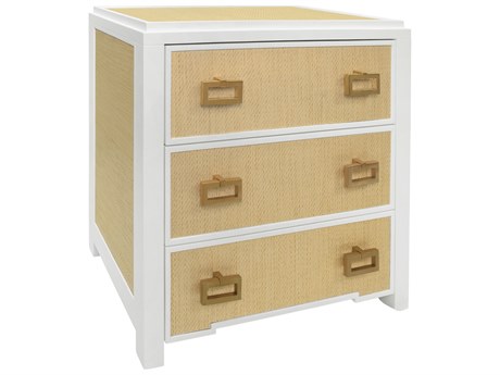 Worlds Away Rectangular Wood End Table