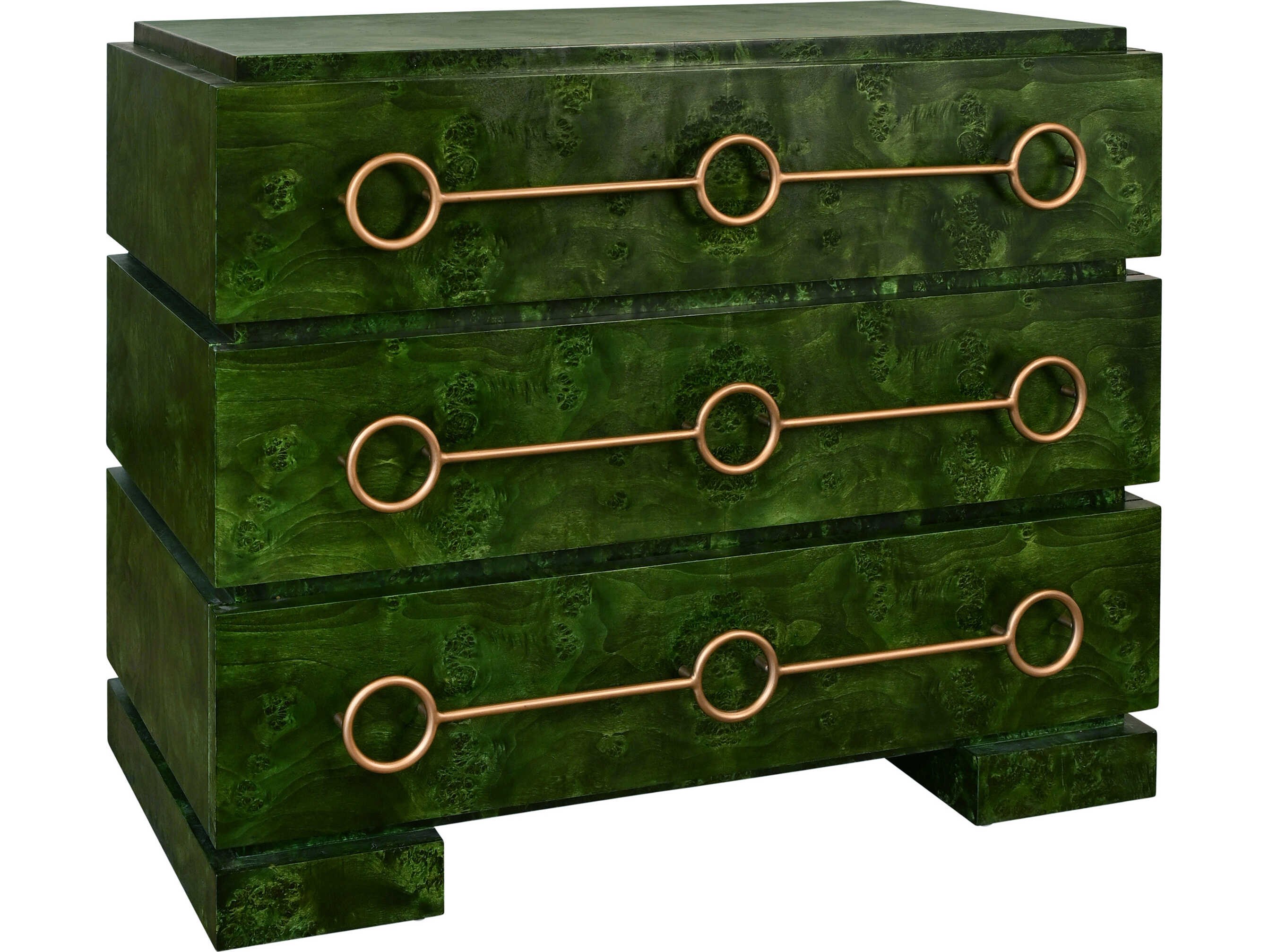 green lacquer dresser Campaign Dresser